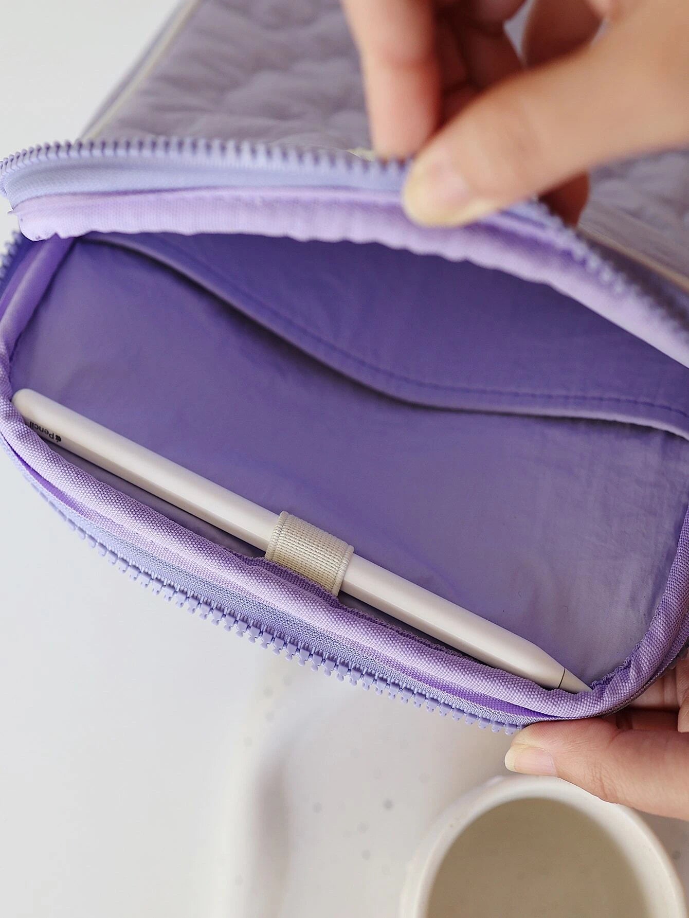 Purple Flower - Bolso protector para laptop o tablet