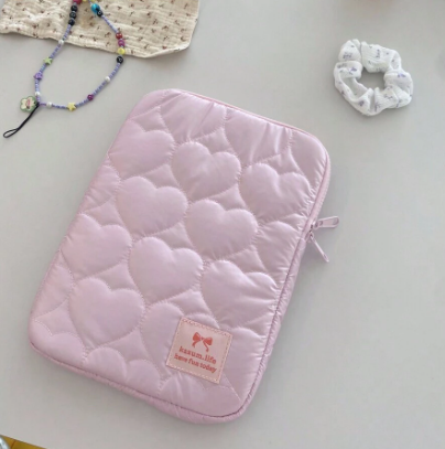 Pink Shinny Heart - Bolso protector para laptop o tablet