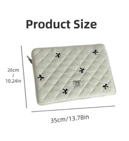 White Ribbon - Bolso protector para laptop o tablet