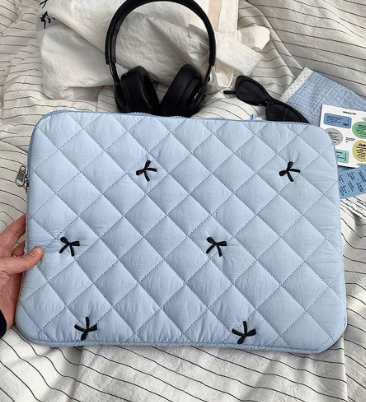 Light Blue Ribbon - Bolso protector para laptop o tablet
