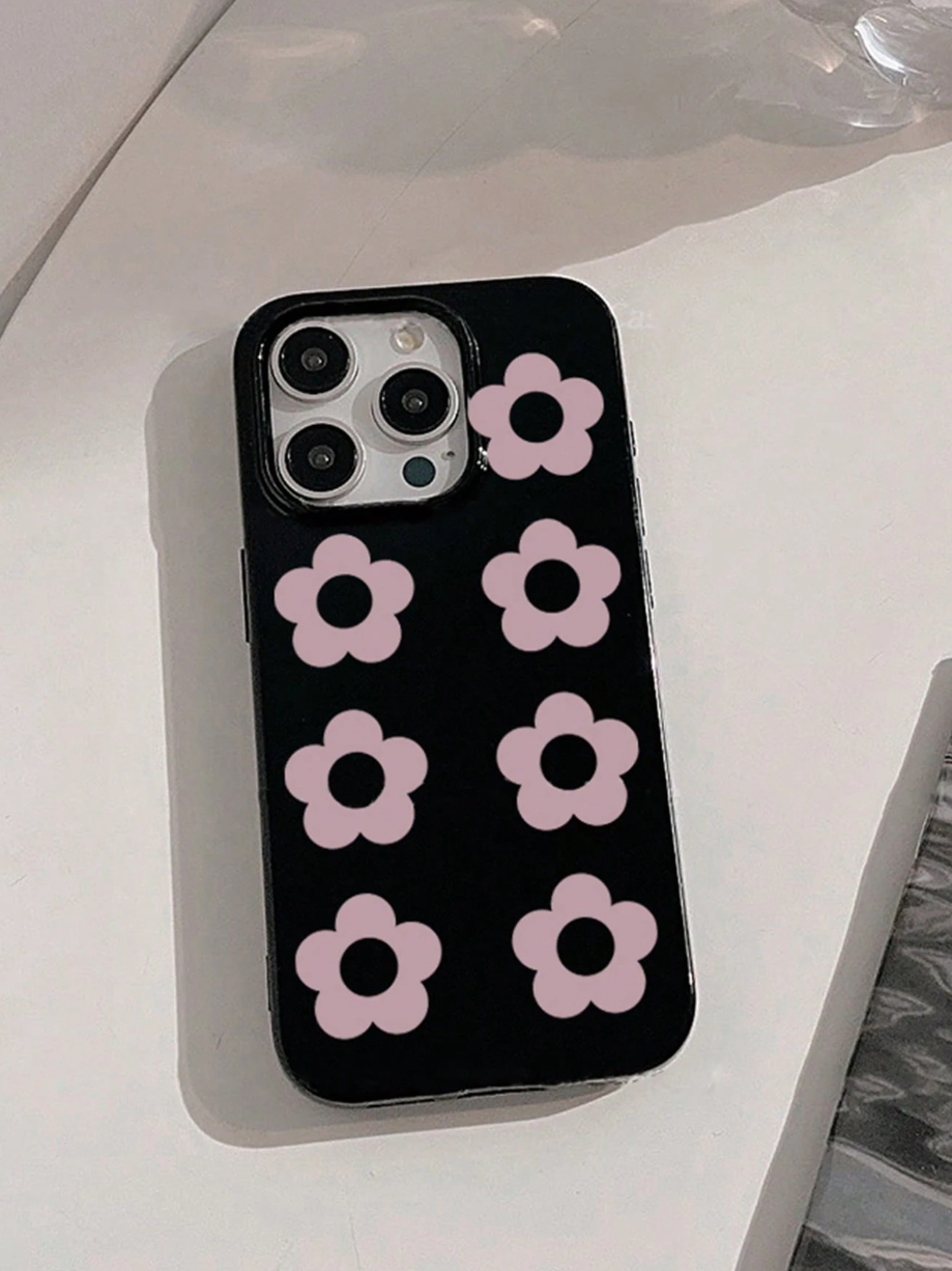 Pink and black flower