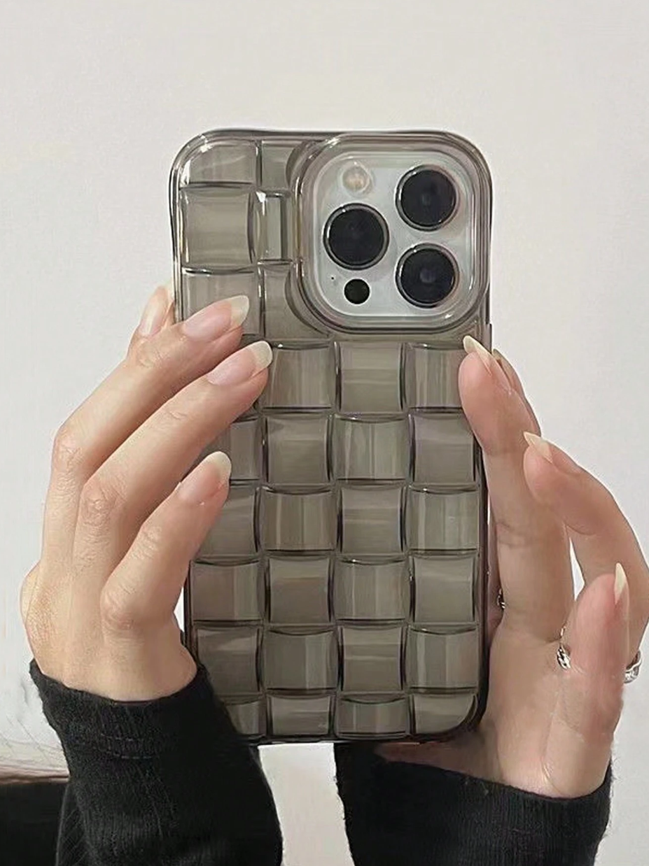 Clear Black Waffle