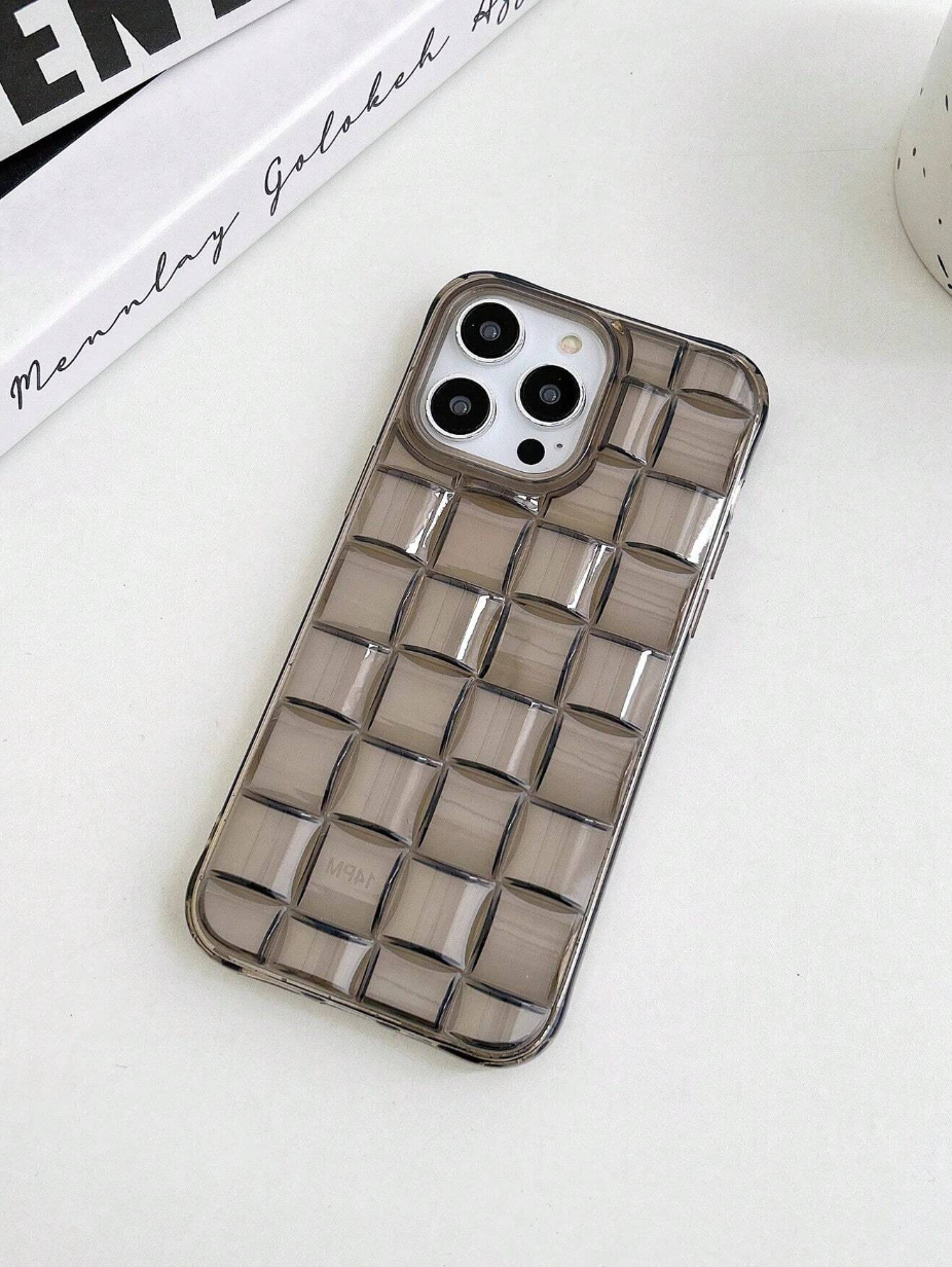 Clear Black Waffle