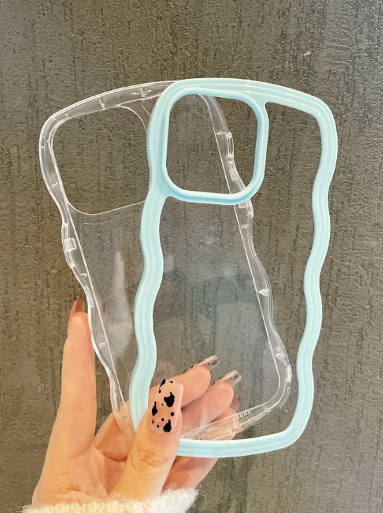 Wavy Clear - Baby Blue