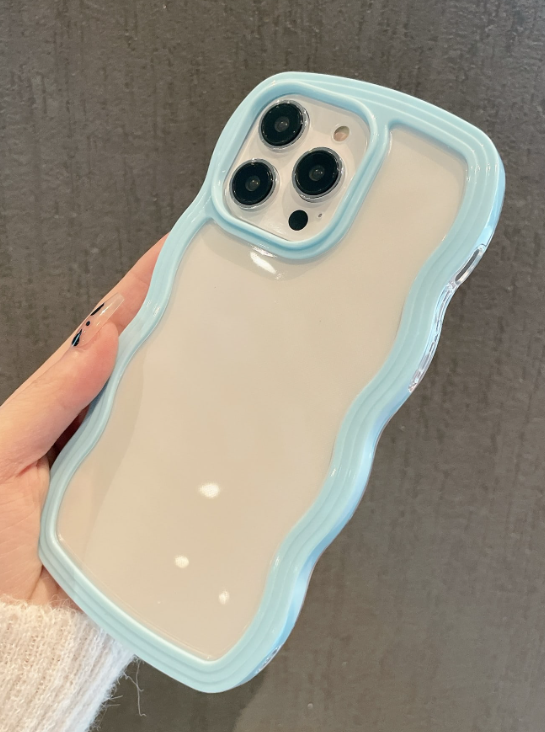 Wavy Clear - Baby Blue