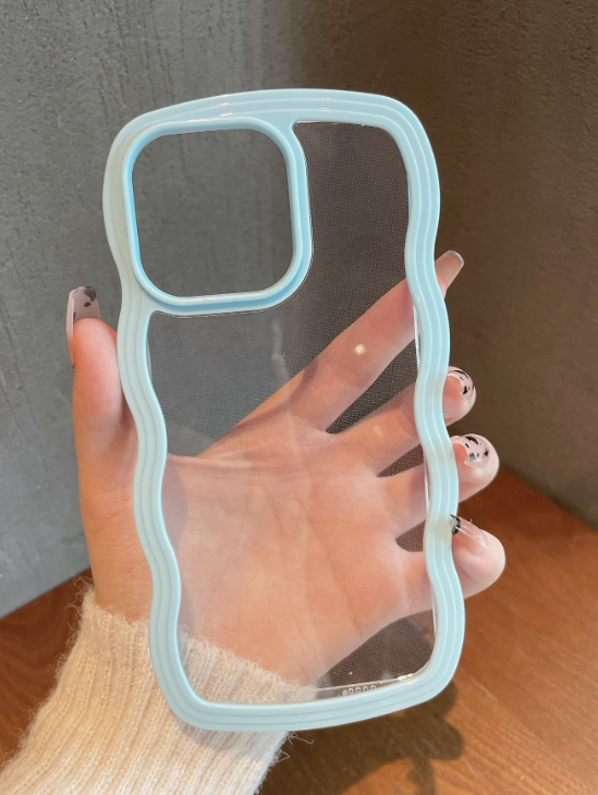 Wavy Clear - Baby Blue