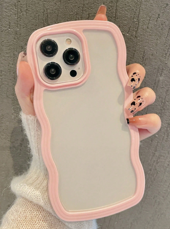 Wavy Clear - Pink