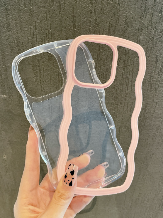 Wavy Clear - Pink