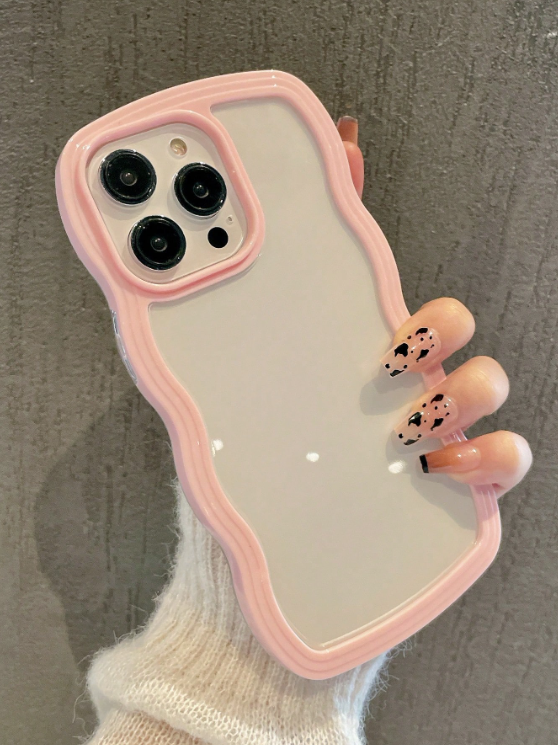 Wavy Clear - Pink