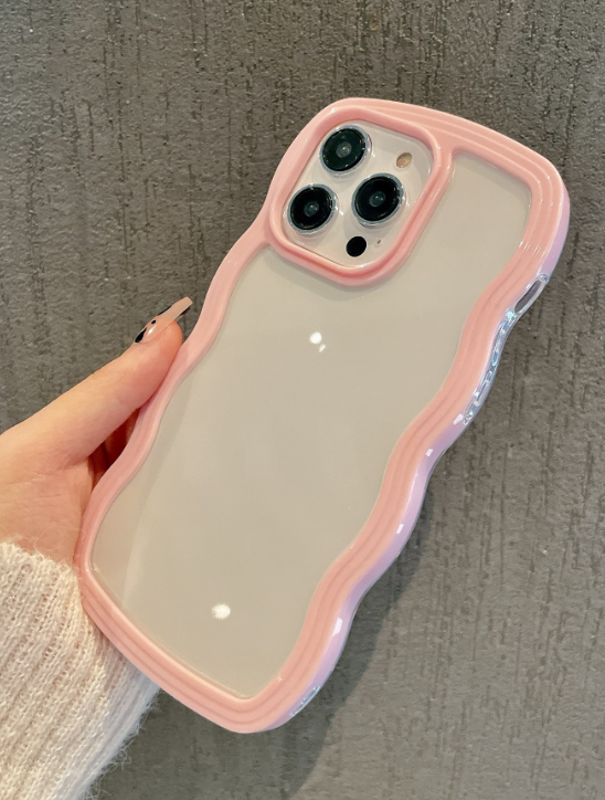 Wavy Clear - Pink