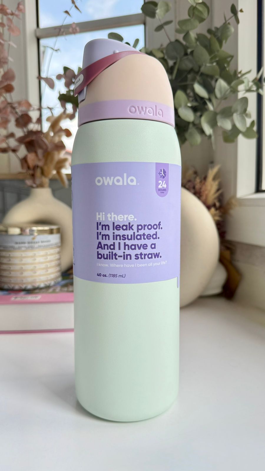 Owala Free Sip Coastal Mist - 40 Onzas