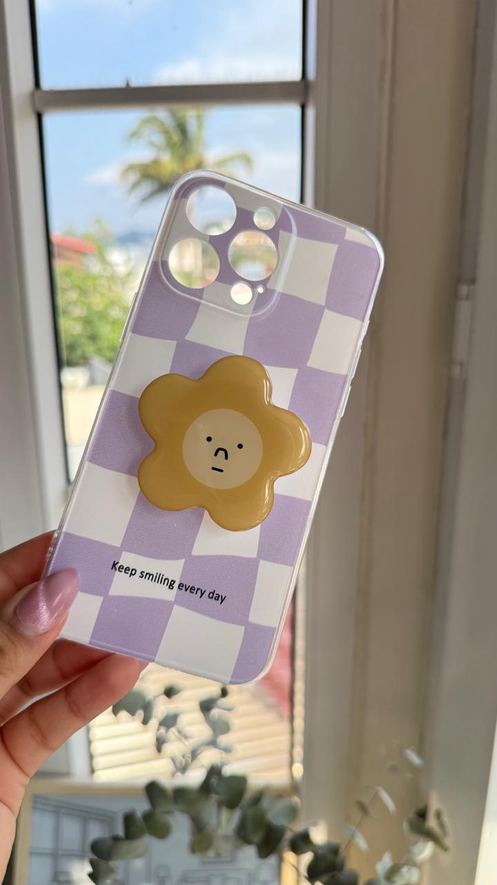 Smiling para iPhone 15 Pro Max con Popsocket