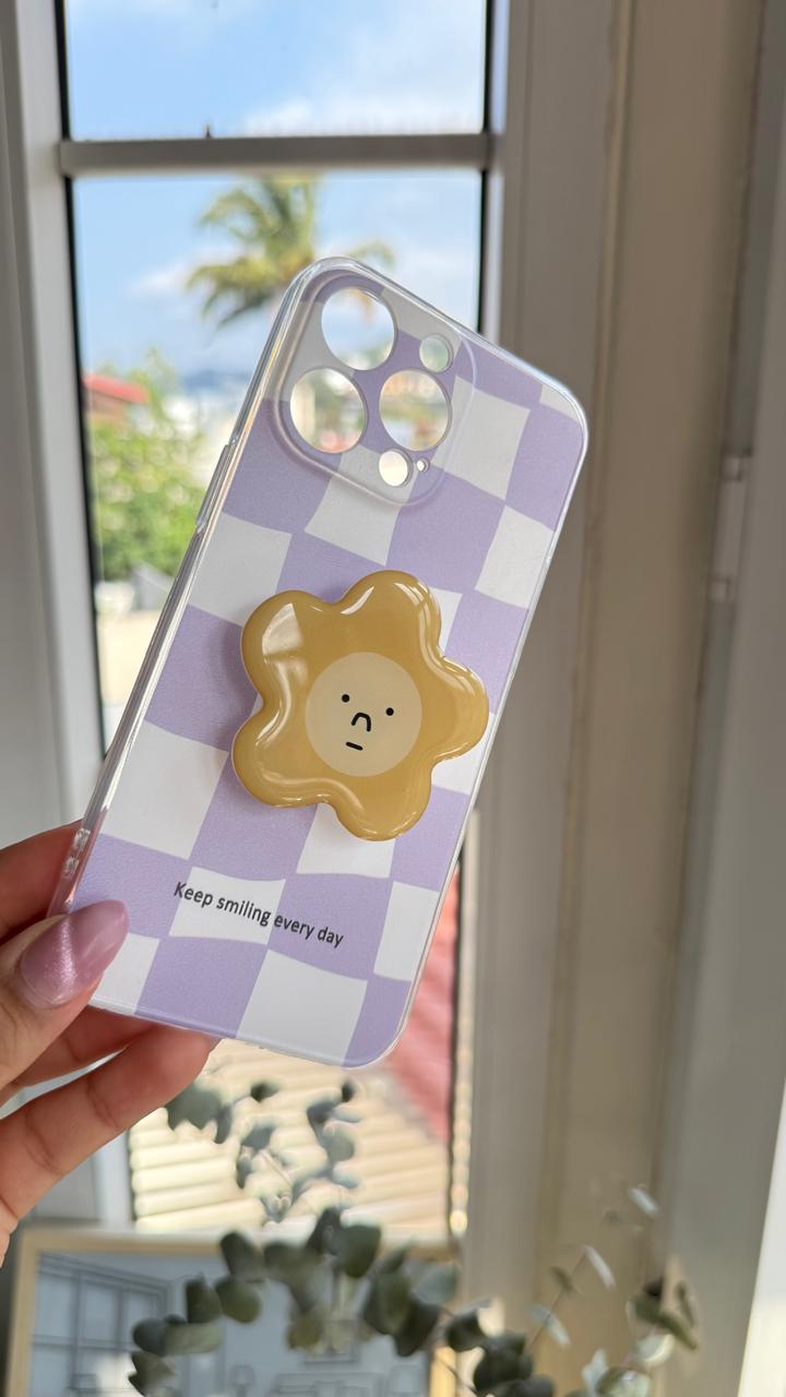 Smiling para iPhone 15 Pro Max con Popsocket