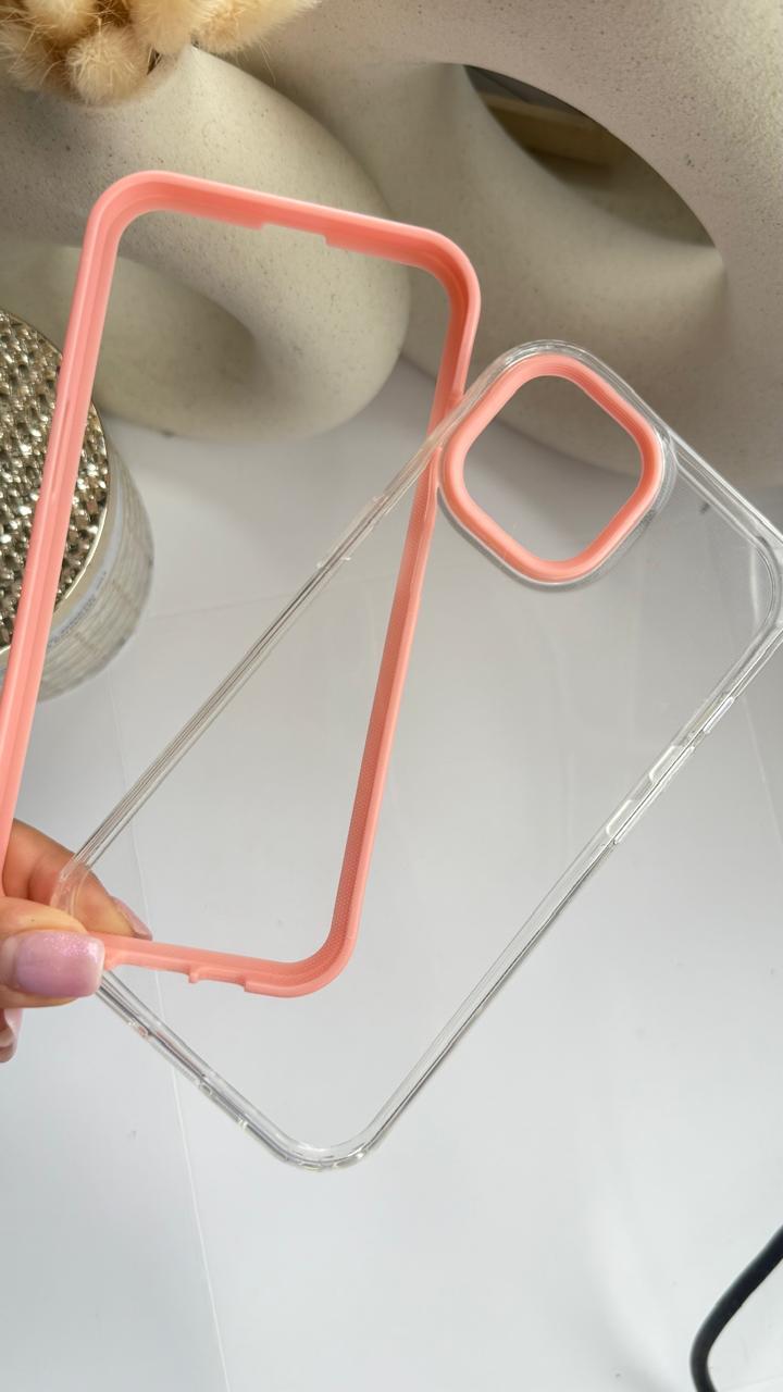 Clear Doble Protección para iPhone 13/14/15