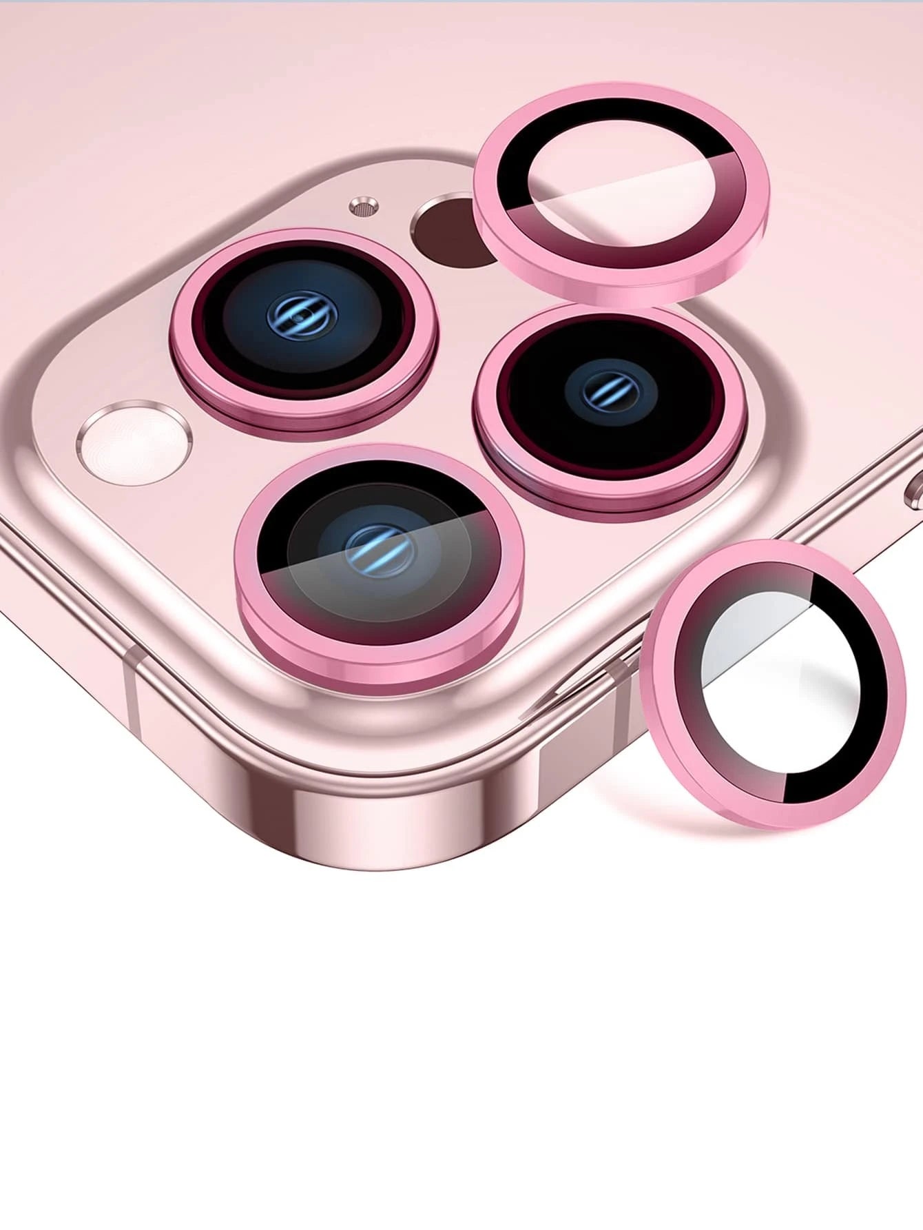 Protector individual para lente de cámara: Rosado