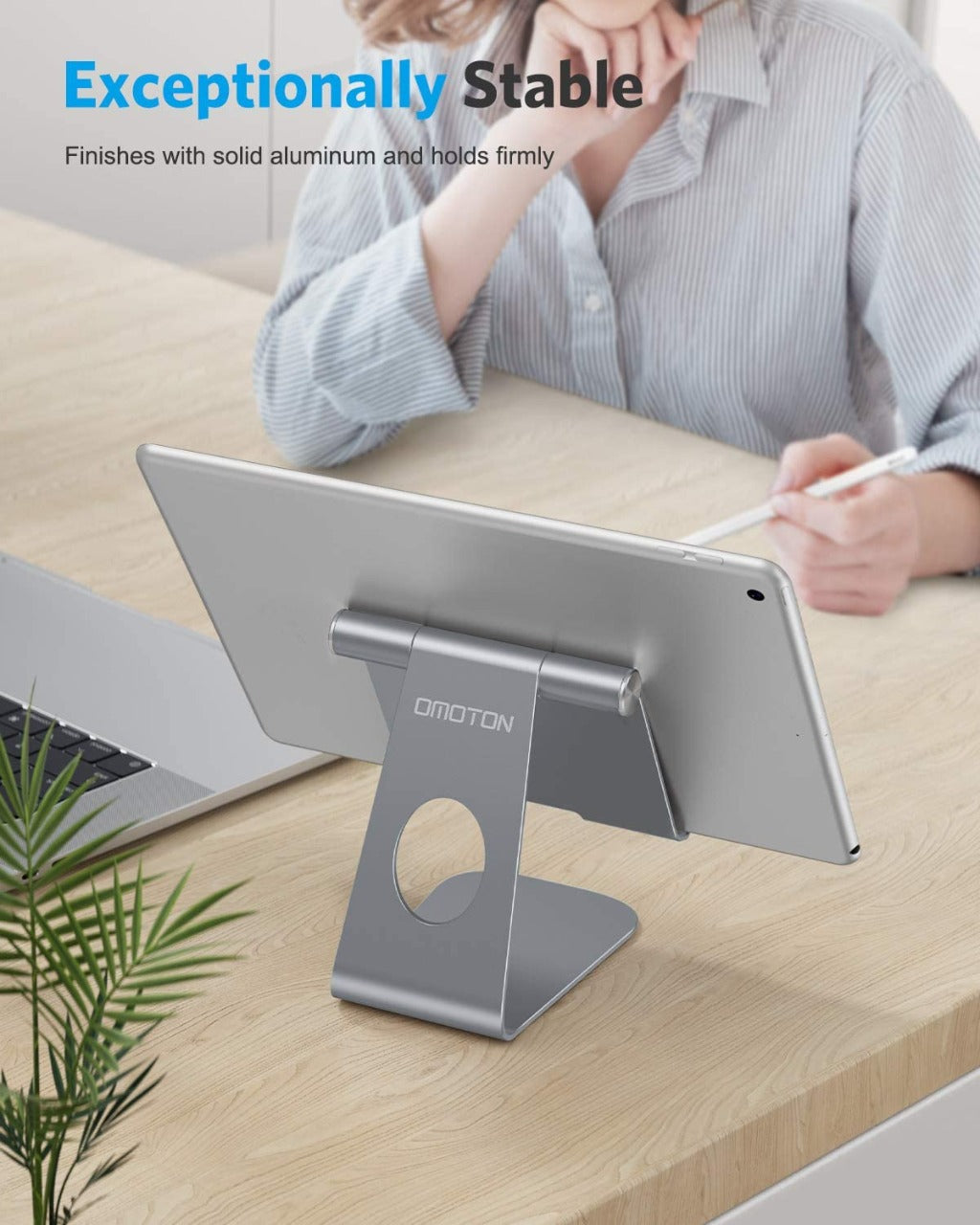 Gray Ipad stand