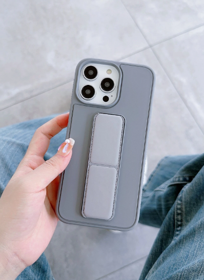 Gray case with holder