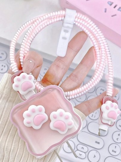 Protector para cable de carga: Kitty Paw 2