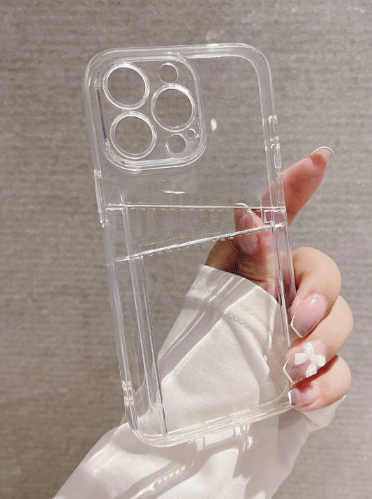 Clear card holder