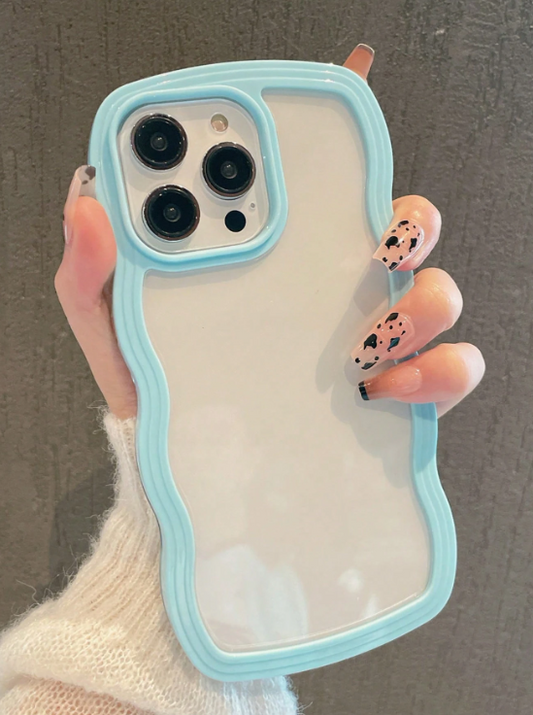 Wavy Clear - Baby Blue