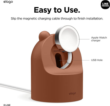 Soporte de carga Apple Watch: Brown