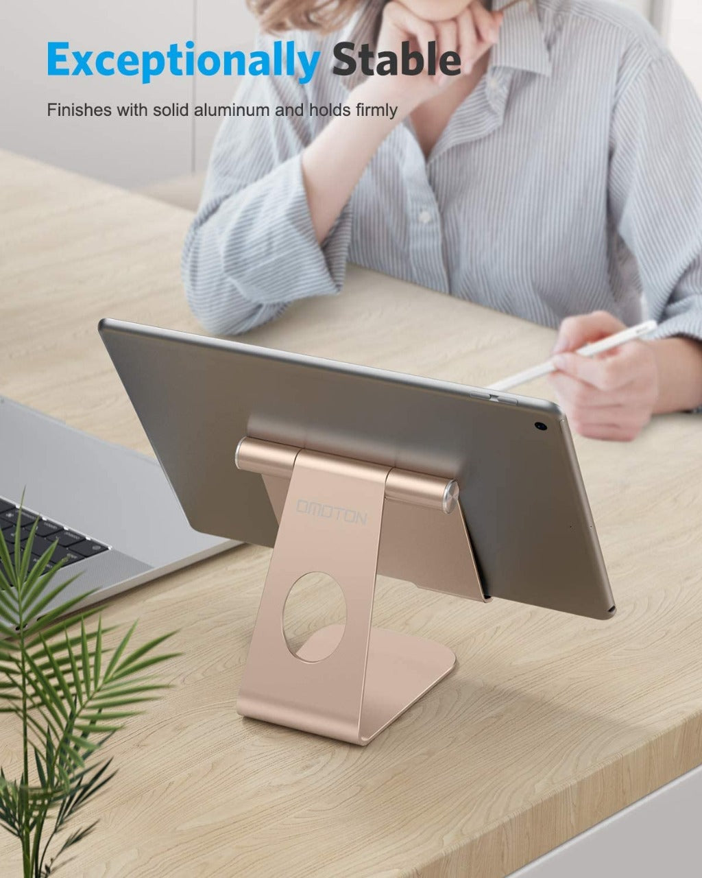 Gold Ipad stand