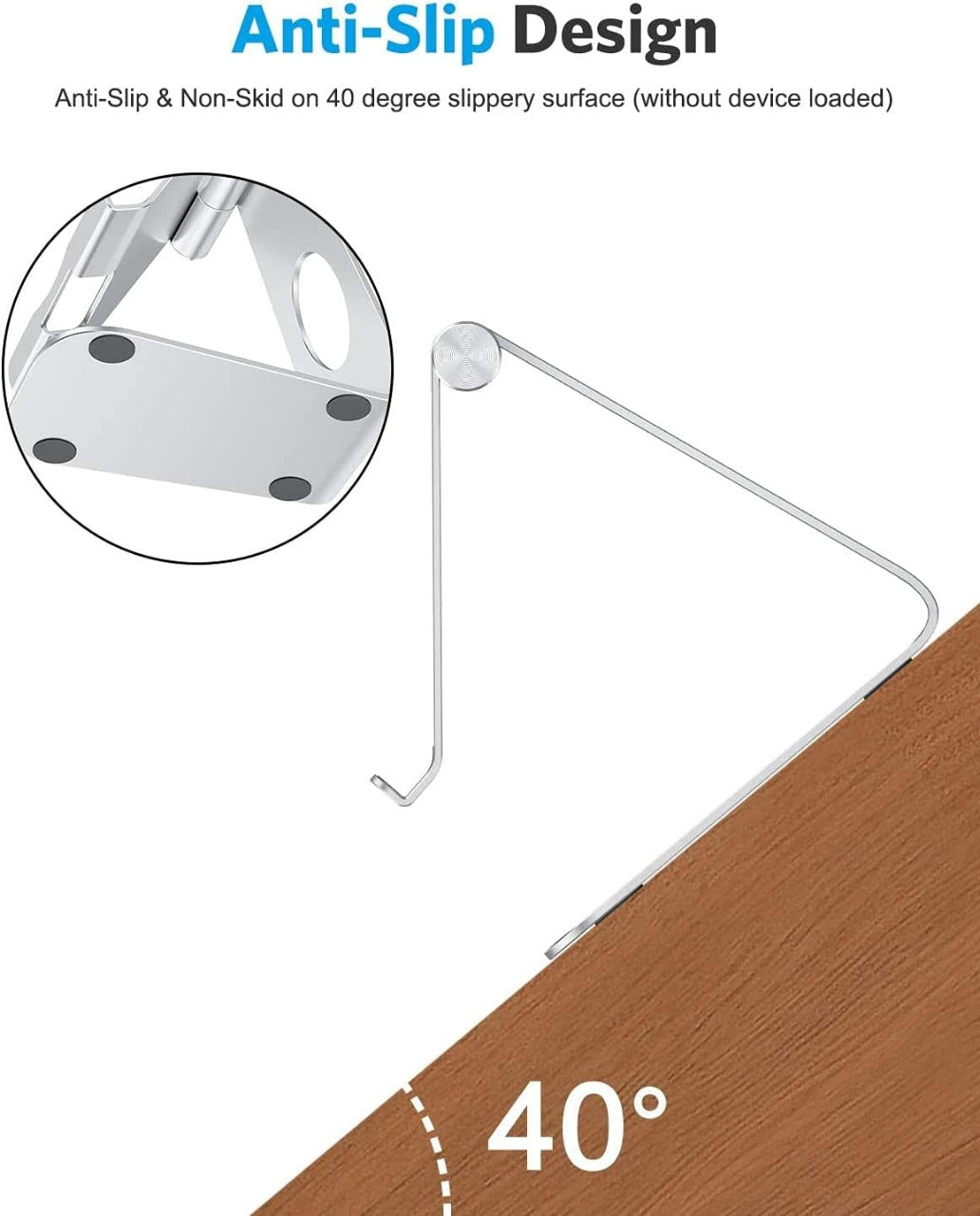 Silver Ipad stand